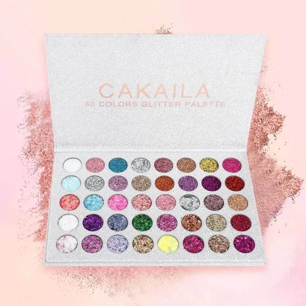 Glitter Eye Shadow Palette - 40 Shades Full Coverage Foldable & Versatile