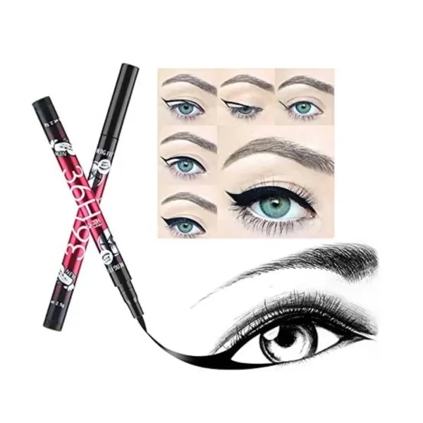 Waterproof Matte Black Eyeliner Pen - Longwear & Precise for Lasting Eye Makeup