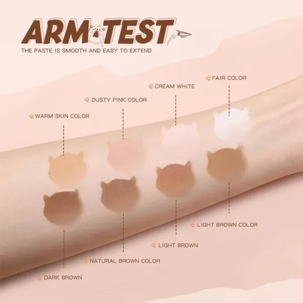 Double Head Contour Stick 02 Perfect for Women Skin-Toned Shades Plastic