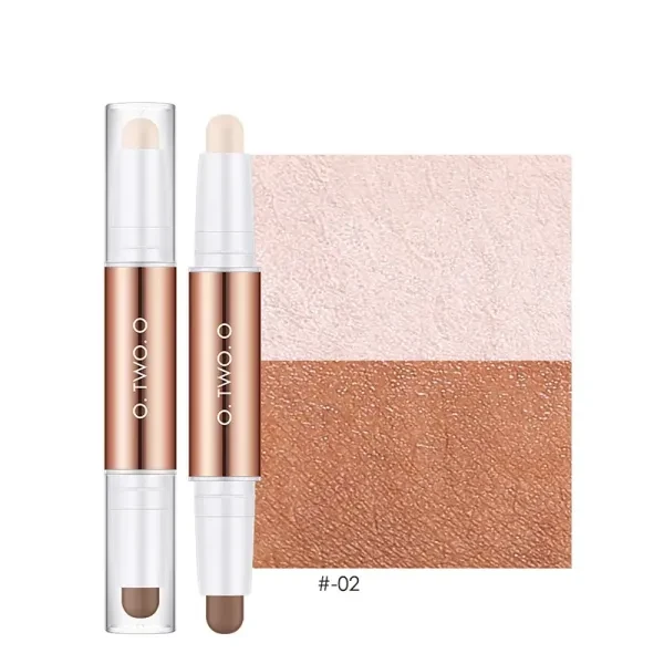 2 in 1 Highlighter Stick Long Lasting Women's Face Makeup Concealer Contouring M