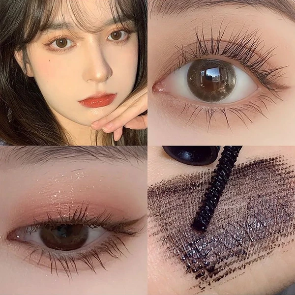 Water Resistant Long-Lasting Mascara Quick Dry Eyelash Makeup Mascara Thick Curl