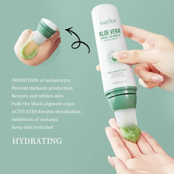 Aloe Vera Bubble Facial Mask - Cleansing & Revitalizing - 100g