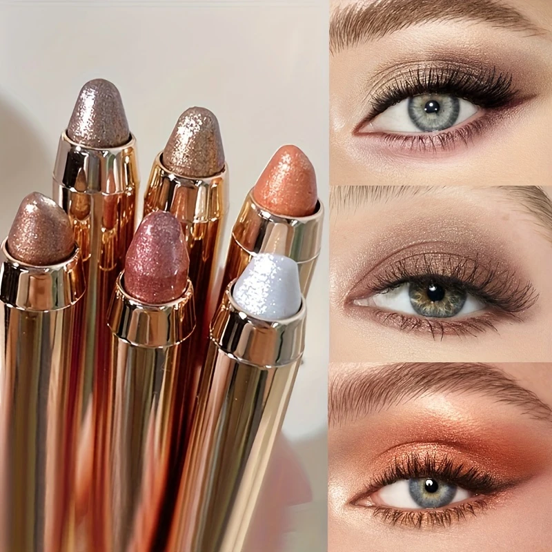 Non-Smudged Double-Sid Eyeshadow Water Resistant Glitter Contouring Eye Stick Sh
