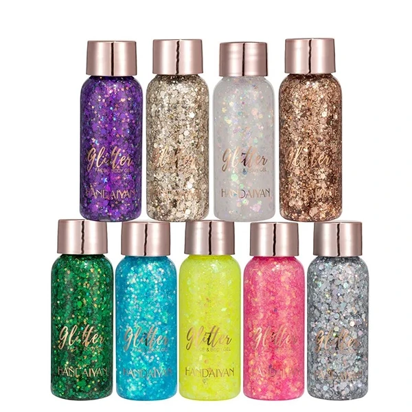 Sparkling Glam Set Holographic Glitters (3pcs) - Face & Body - Women's Makeup