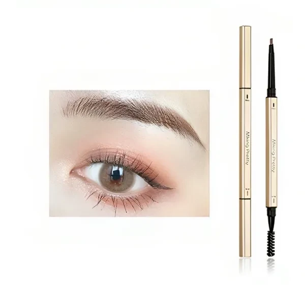 Long Lasting Water Proof 2 In 1 Eyebrow Pencil Double Sided Eyebrow Makeup Enhan
