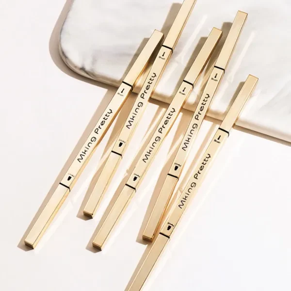 Long Lasting Water Proof 2 In 1 Eyebrow Pencil Double Sided Eyebrow Makeup Enhan