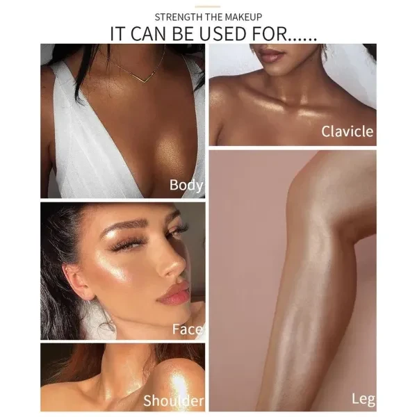 Golden Glow Waterproof Shimmer Body Cream Women Face Makeup Body Highlighter