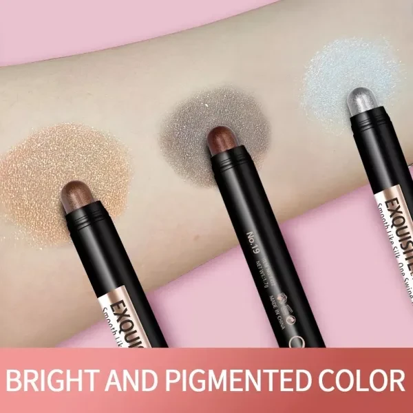 Glitter Eyeshadow Pencil for Sparkling Eyes - 24hr Waterproof - Full Coverage