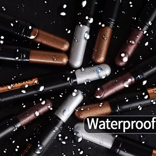 Silver Glitter Eye Shadow Pencil - Waterproof & Vibrant