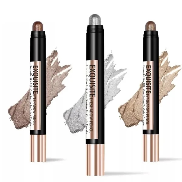 Silver Glitter Eye Shadow Pencil - Waterproof & Vibrant