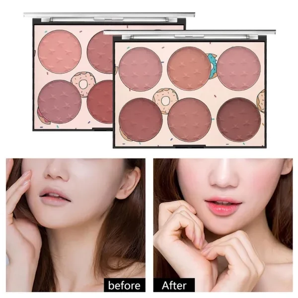 MISSROSE six-color blush eye shadow natural long-lasting concealer waterproof sk