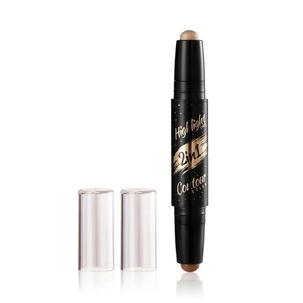 Double Head Apricot High Gloss Contouring Highlighter for Women