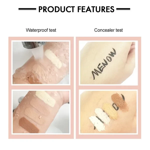4 in 1 Multi Color Foundation Concealer Cream - Long Lasting