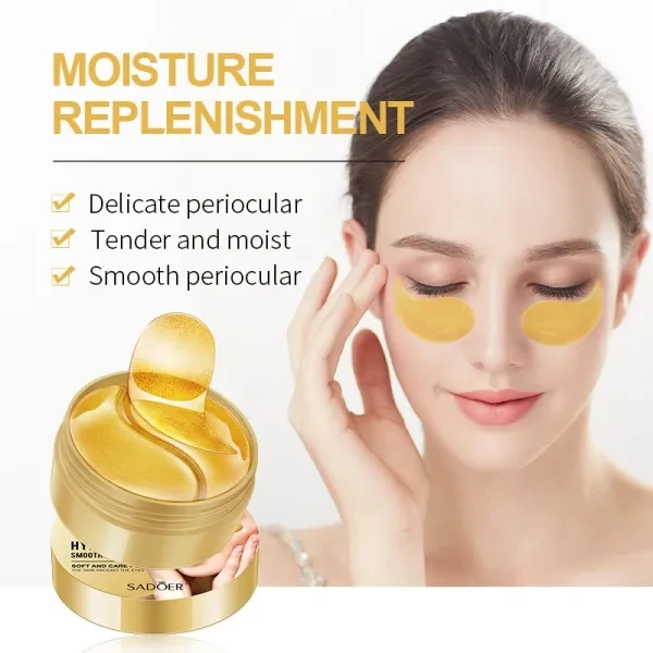Golden Full Coverage Natural Eye Mask for Groomed and Soft Eyes