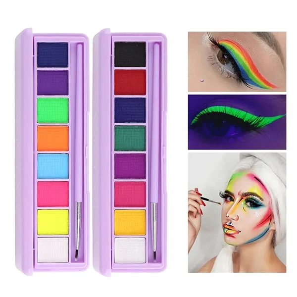 Quick Drying Face Body Natural Eyeshadow Palette - 01