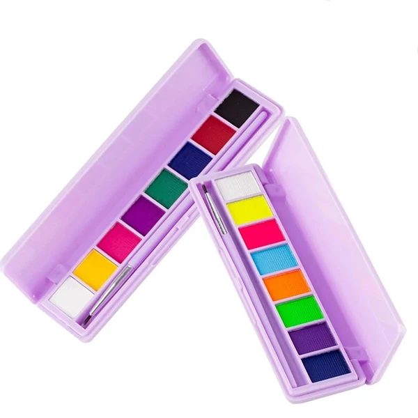 Quick Drying Face Body Natural Eyeshadow Palette - 01