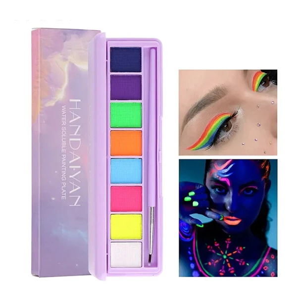 Quick Drying Face Body Natural Eyeshadow Palette - 01