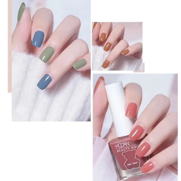 Orange Glitter Nail Polish - 10ml - Long Lasting & Odorless