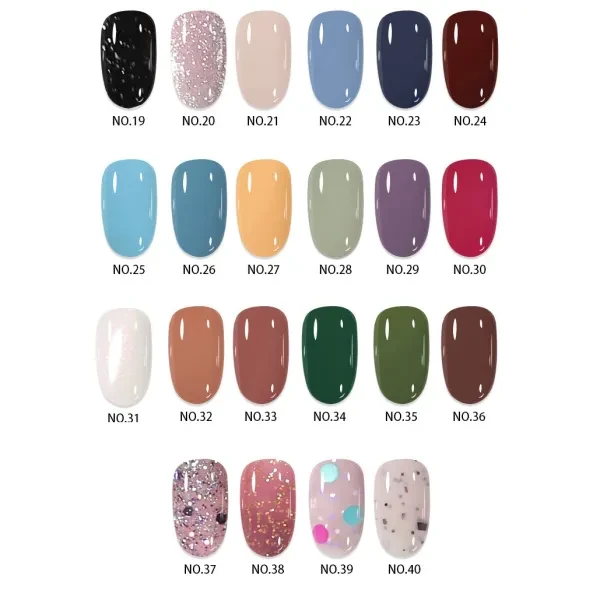 Orange Glitter Nail Polish - 10ml - Long Lasting & Odorless