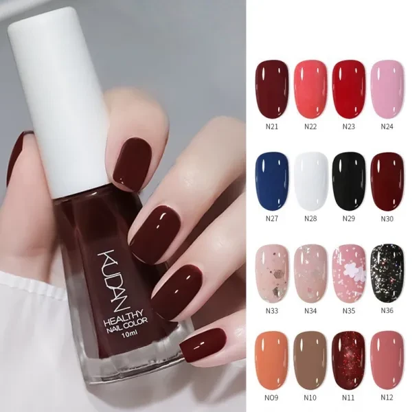 Orange Glitter Nail Polish for Women - Tear-Resistant & Fast-Drying
