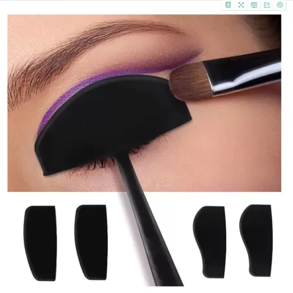 6-in-1 Eyeshadow Kit Enhance Eyes with Crease Line Templates