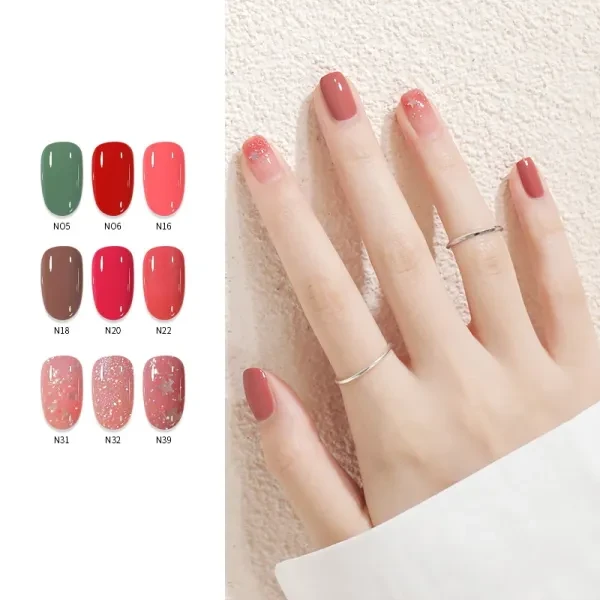 Shimmering Gray Nail Polish - Skin Friendly & Odorless - 10ml