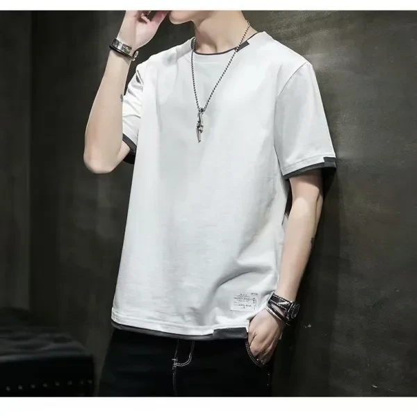 Yellow Men's Cotton T-Shirt - Stylish & Breathable Summer Fashion