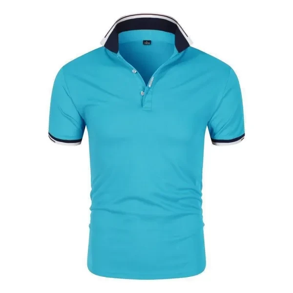 Men's High-Quality Sports Polo Shirts - 2-Piece Set Breathable Slim Fit