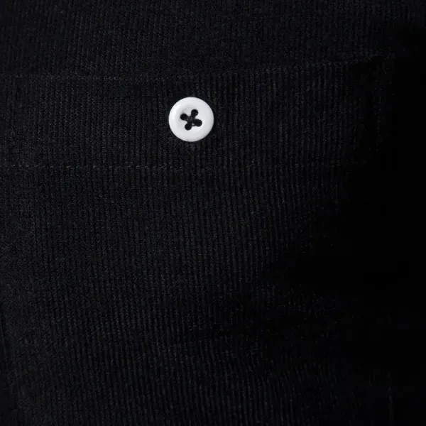 Solid Color Long Sleeve Men Fit Shirt With Chest Pocket, Comfortable Men Busines