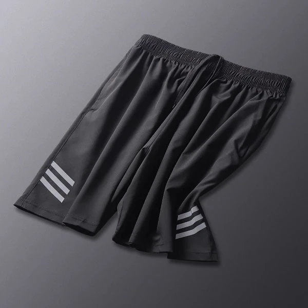 Stylish Men's Striped Elastic Waist Shorts - Cool & Breathable Summer Fashion