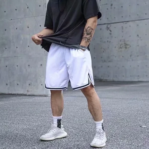 Men's Striped Elastic Waist Shorts - Lightweight Summer Bottoms