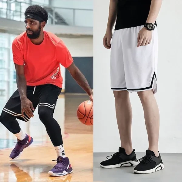 Men's Striped Elastic Waist Shorts - Lightweight Summer Bottoms