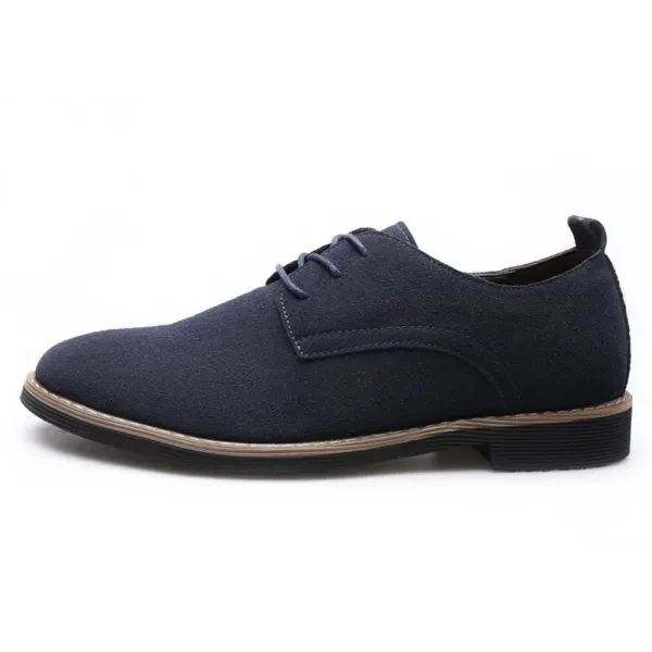 Luxury Design Men Formal Shoes Lace-Up PU Flat Loafers Soft Sole Pointed Toe Fas