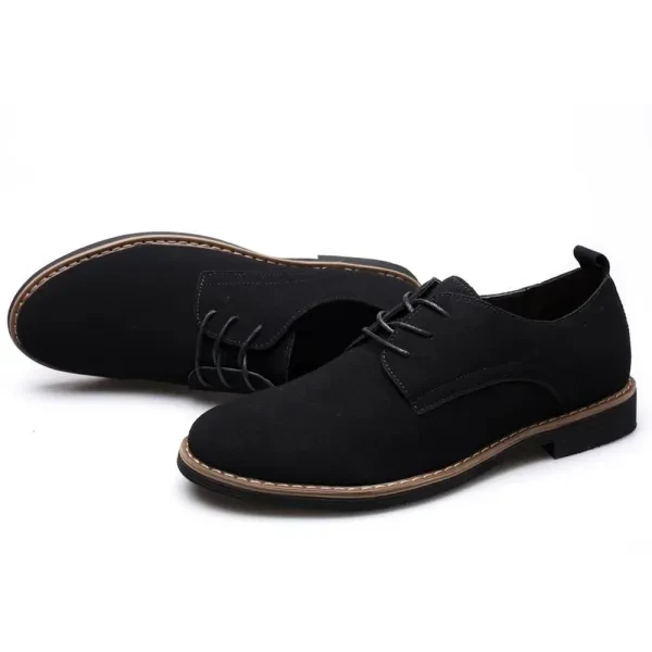 Men's Luxury Formal Shoes Lace-Up PU Loafers Dress Shoes Pointed Toe Fashion Foo