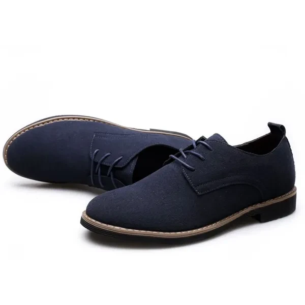 Men's Luxury Formal Shoes Lace-Up PU Loafers Dress Shoes Pointed Toe Fashion Foo