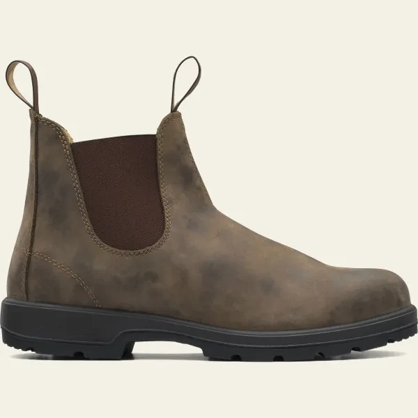 Slip-On Men Shoes, High Top Brown Shoes, Round Toe Party Formal Wear Shoes, Men