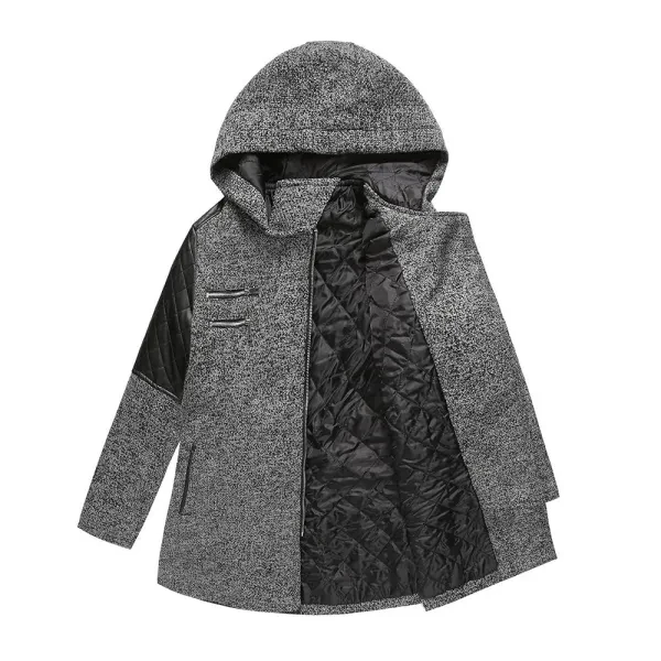 Stylish Zip-Up Design Long Sleeves Women Outerwear Hooded Jacket