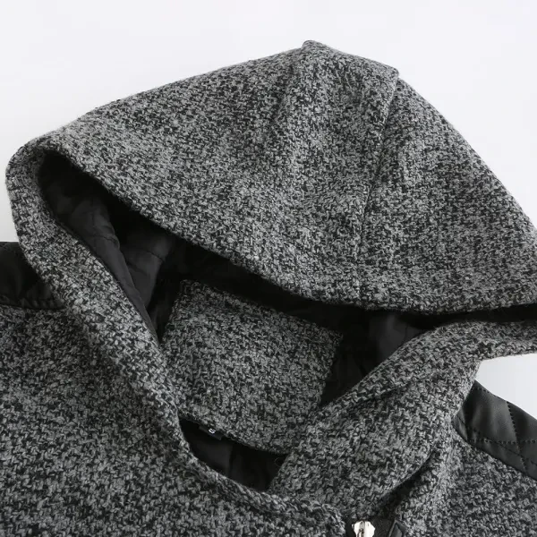 Stylish Zip-Up Design Long Sleeves Women Outerwear Hooded Jacket
