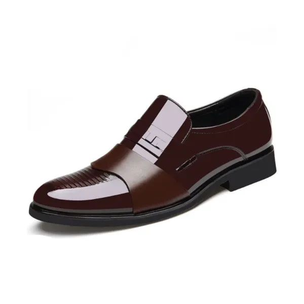 Premium Synthetic Leather Formal Boots for Men - Lightweight & Glossy