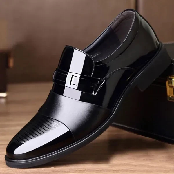 Premium Synthetic Leather Formal Boots for Men - Lightweight & Glossy