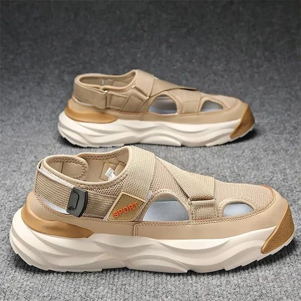 Light Weight Stylish Velcro Closure Men Sandal Shoes Thick Bottom Casual Outdoor