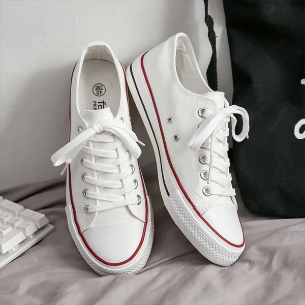 Lightweight Lace Closure Flat Low Cut Men Sneakers Trend Style Fashion Streetwea