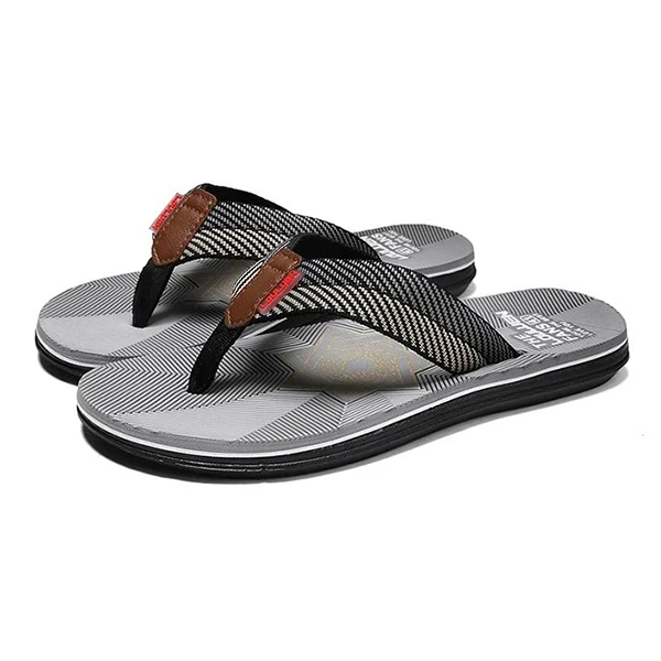Lightweight Letters Pattern Men Casual Flip Flops Toe Thong Fashion Summer Casua
