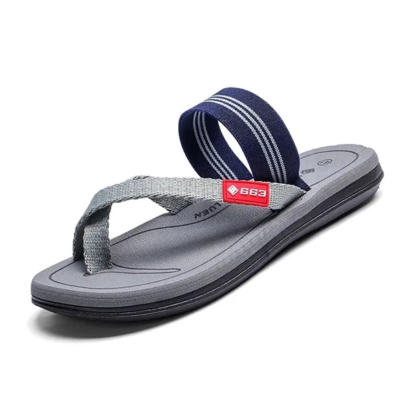 Men's Elastic Strap Toe Thong Slippers - Comfy Summer Flip Flops