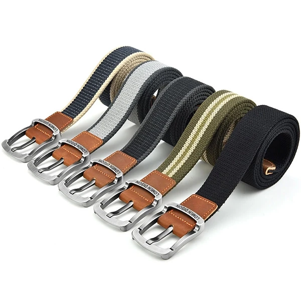 Strong Quality Buckle Closure Men Belts Tactical Canvas Adjustable Outdoor Sport