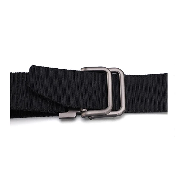 Durable Nylon Belt with Metal Buckle for Stylish Casual Wear by Men