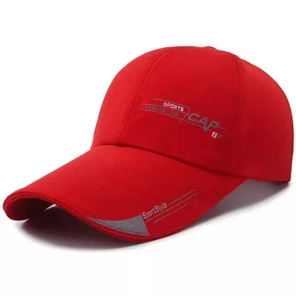 Red Canvas Unisex Cap for Sports Style & Sun Protection