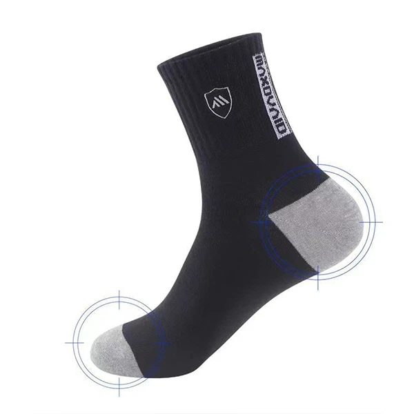 6 Pairs Letters Print Men Casual Ankle Socks Summer Fashion Breathable Cotton So