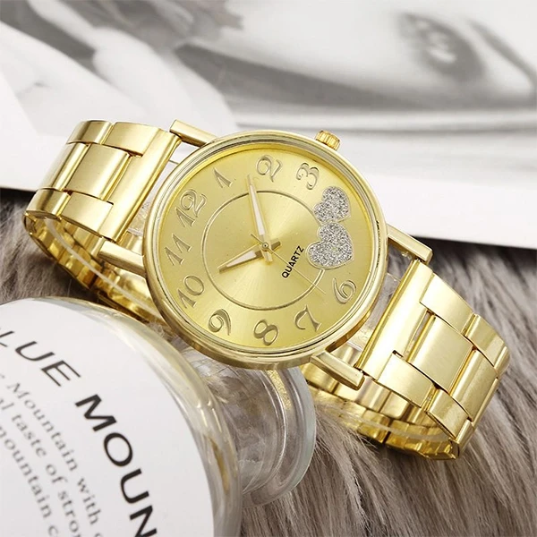 Heartbeat Fashion Watch - Metal Strap Quartz Wristwatch (Men/Women)
