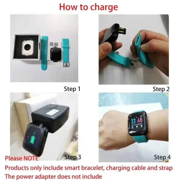 Sports Smart Watch for Men with Large Screen USB Charging Color Display Fitness